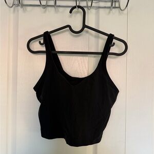 Lulu Black Cropped Tank Top